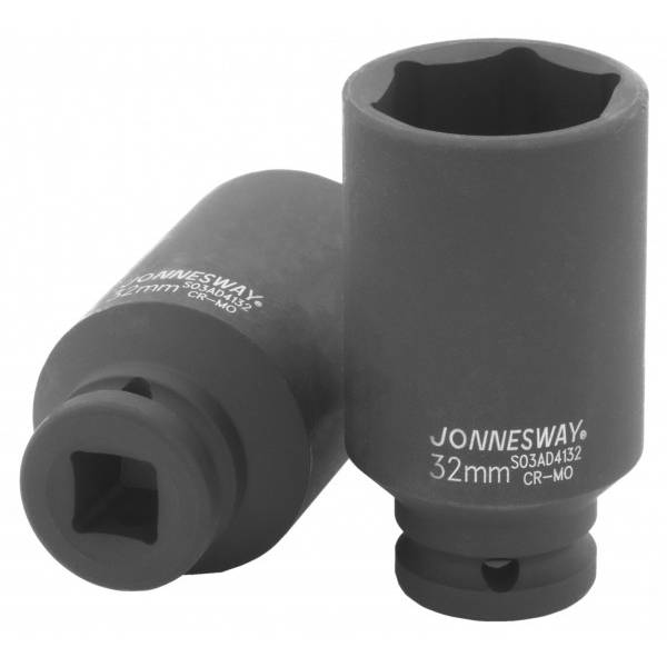 Головка торцевая ударная глубокая 1/2"DR, 32 мм Jonnesway S03AD4132