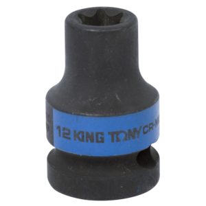 Головка торцевая ударная TORX Е-стандарт 1/2″, E12, L = 38 мм KING TONY 457512M