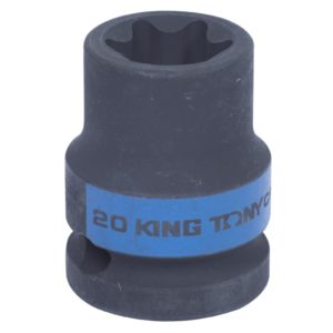 Головка торцевая ударная TORX Е-стандарт 1/2″, E20, L = 38 мм KING TONY 457520M