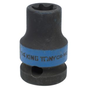 Головка торцевая ударная TORX Е-стандарт 1/2″, E14, L = 38 мм KING TONY 457514M