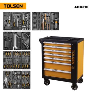 Набор инструментов «ATHLETE» в тележке, 189 предметов TOLSEN TT85412