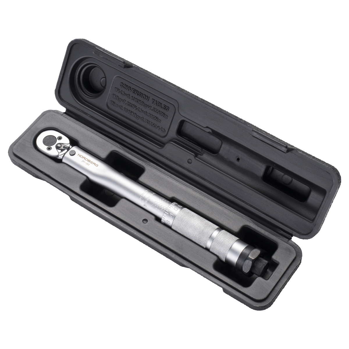 Ключ динамометрический 1/4", 5-25 Нм, в кейсе NORDBERG 291-203 — изображение 4