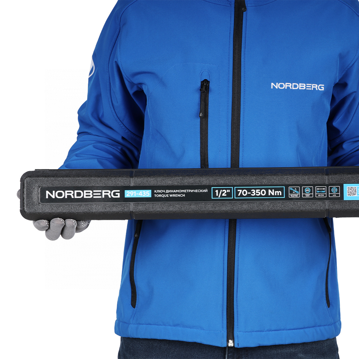 Ключ динамометрический 1/2", 70-350 Нм, в кейсе NORDBERG 291-435 — изображение 4