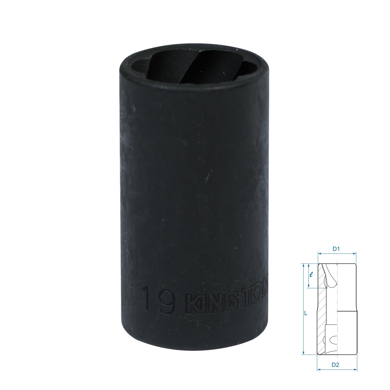 Головка для поврежденного крепежа 1/2″, 19 мм KING TONY 9TD403-19M