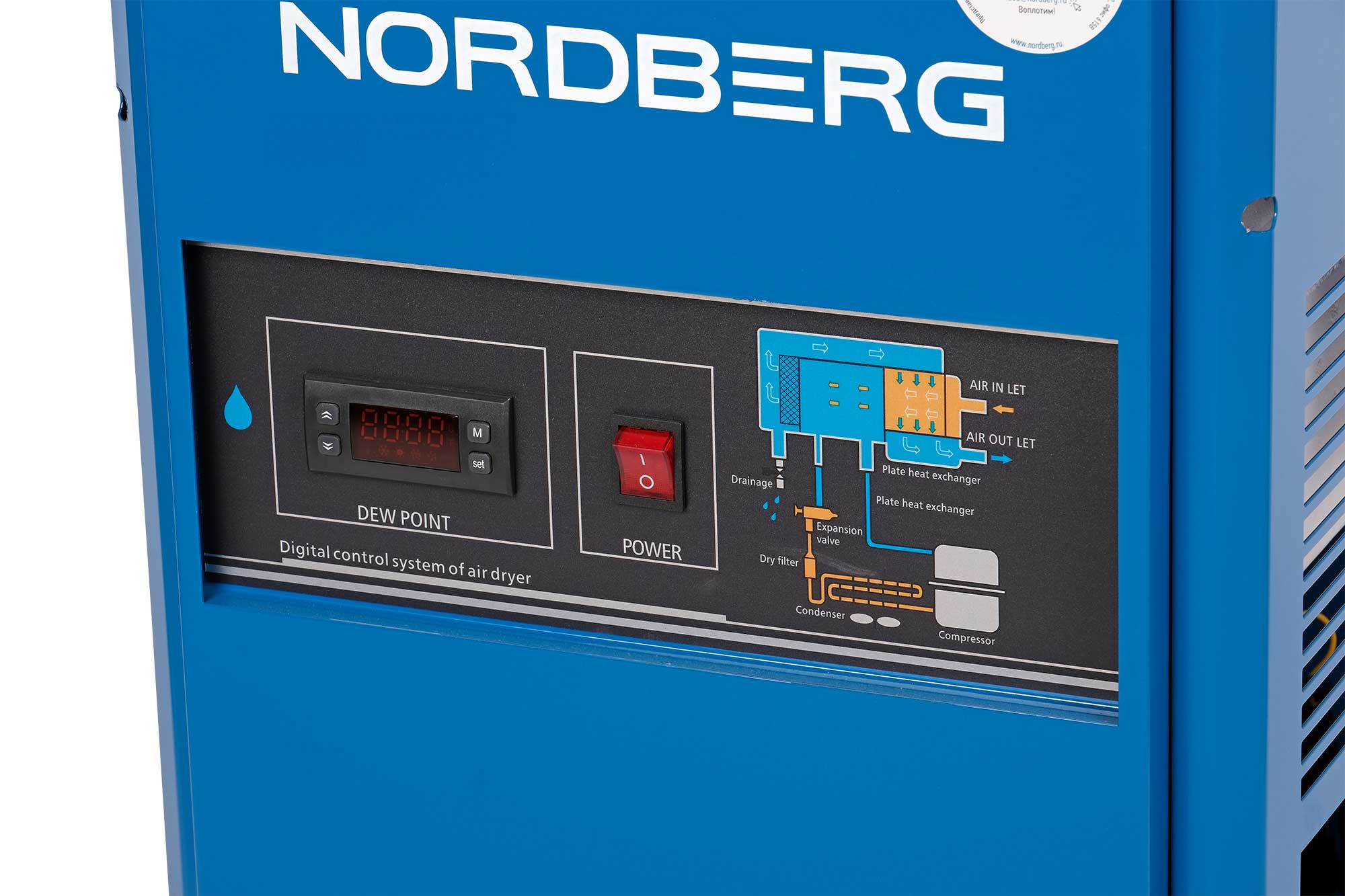 Осушитель воздуха до 16 бар, 2400 л/мин, 220 В NORDBERG NCD20 — изображение 3