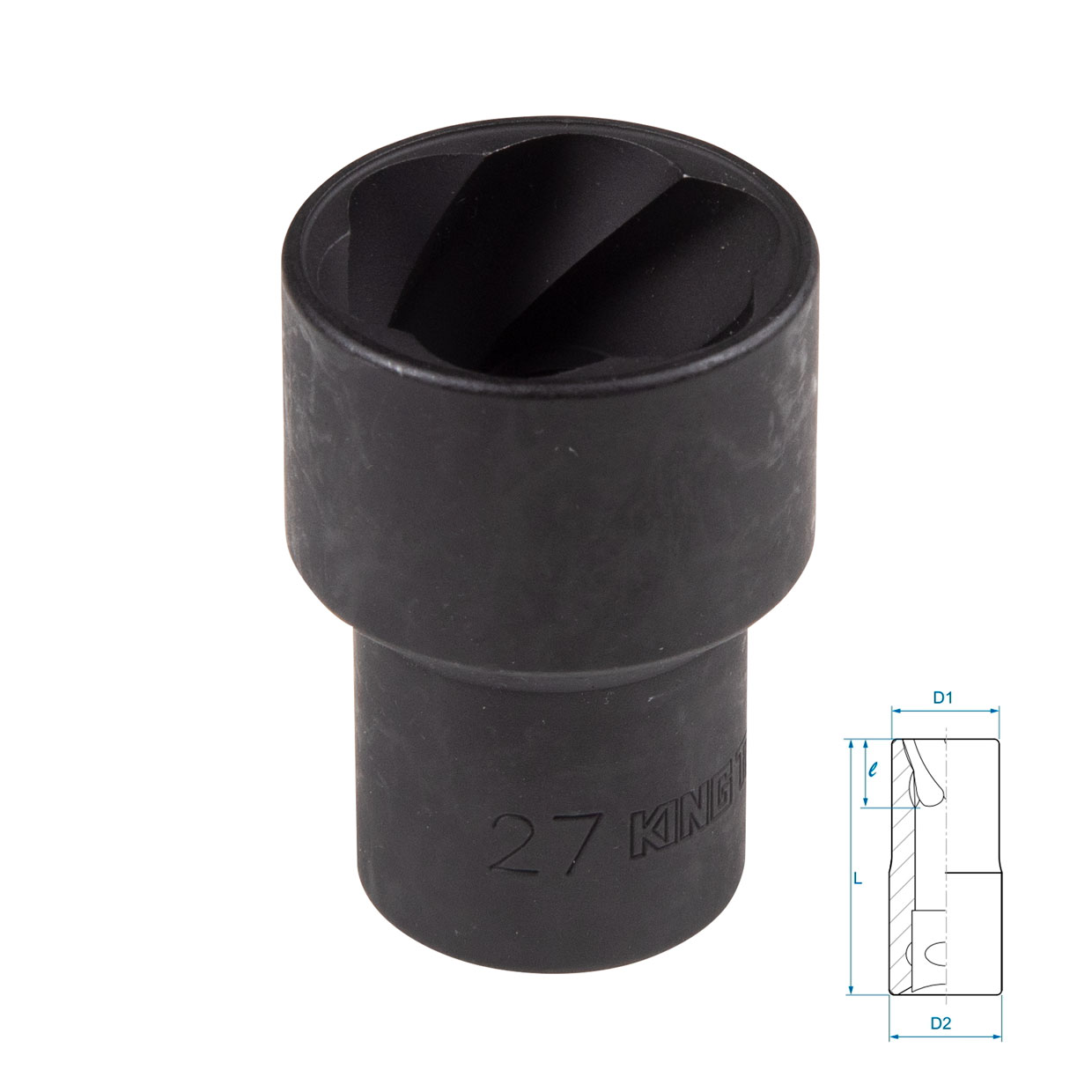 Головка для поврежденного крепежа 1/2″, 27 мм KING TONY 9TD403-27M