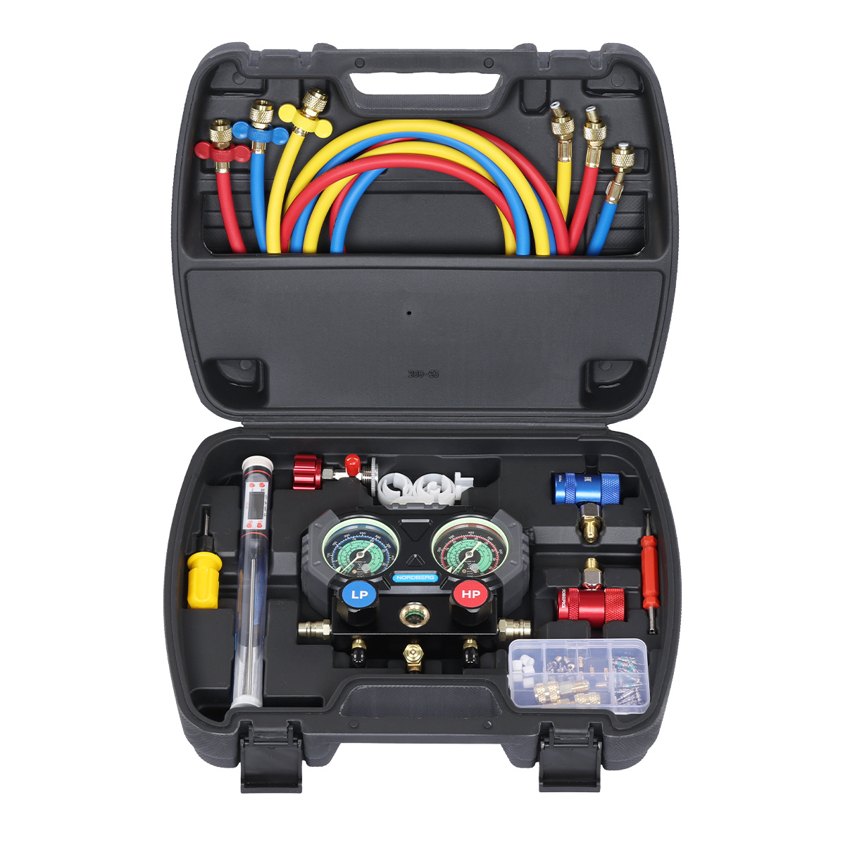 Коллектор манометрический со шлангами и муфтами в кейсе NORDBERG NFG33K — изображение 5