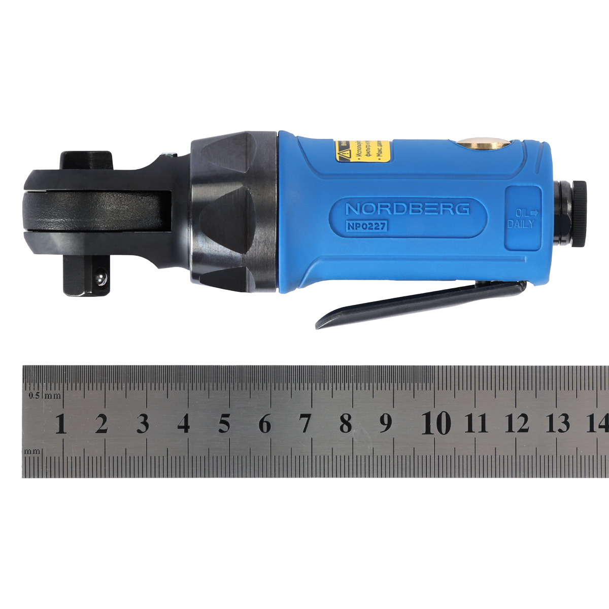 Пневмогайковерт угловой (пневмотрещотка мини) 3/8", 54 Нм NORDBERG NP0227 — изображение 8