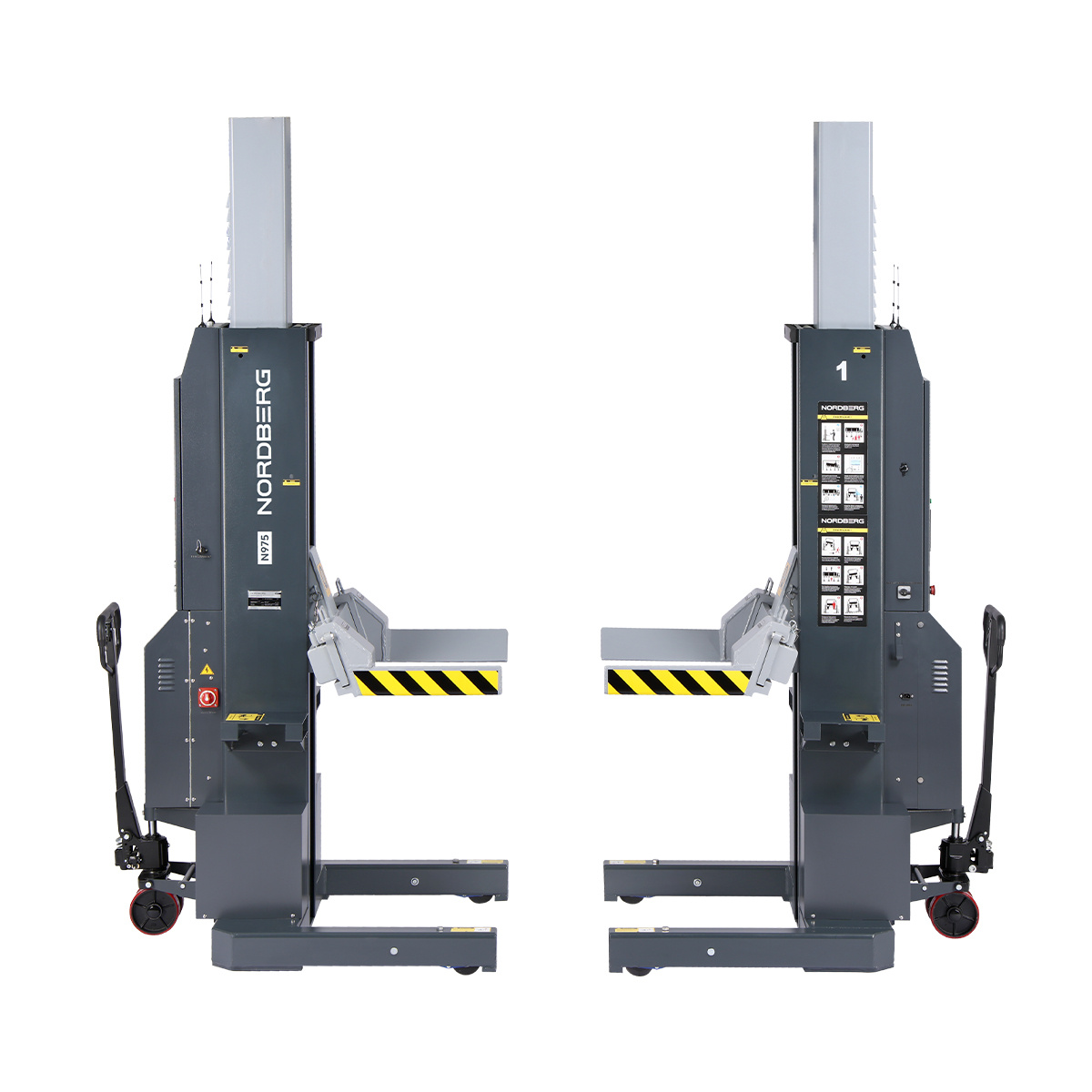 Подкатной подъёмник аккумуляторный, электрогидравлический (комплект 6 шт) NORDBERG N975_6(G) — изображение 7