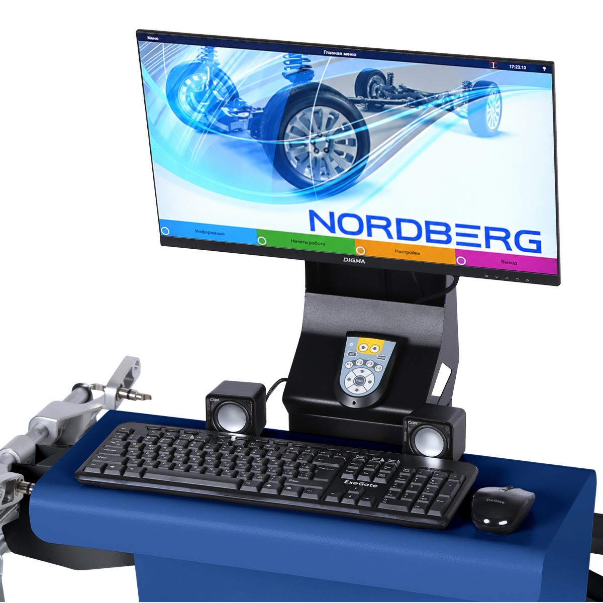 Стенд сход-развал 3D настенный, без колонны NORDBERG C802-C_синий — изображение 4