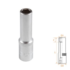 Головка торцевая глубокая шестигранная 3/8", 9 мм AFFIX AF00130009