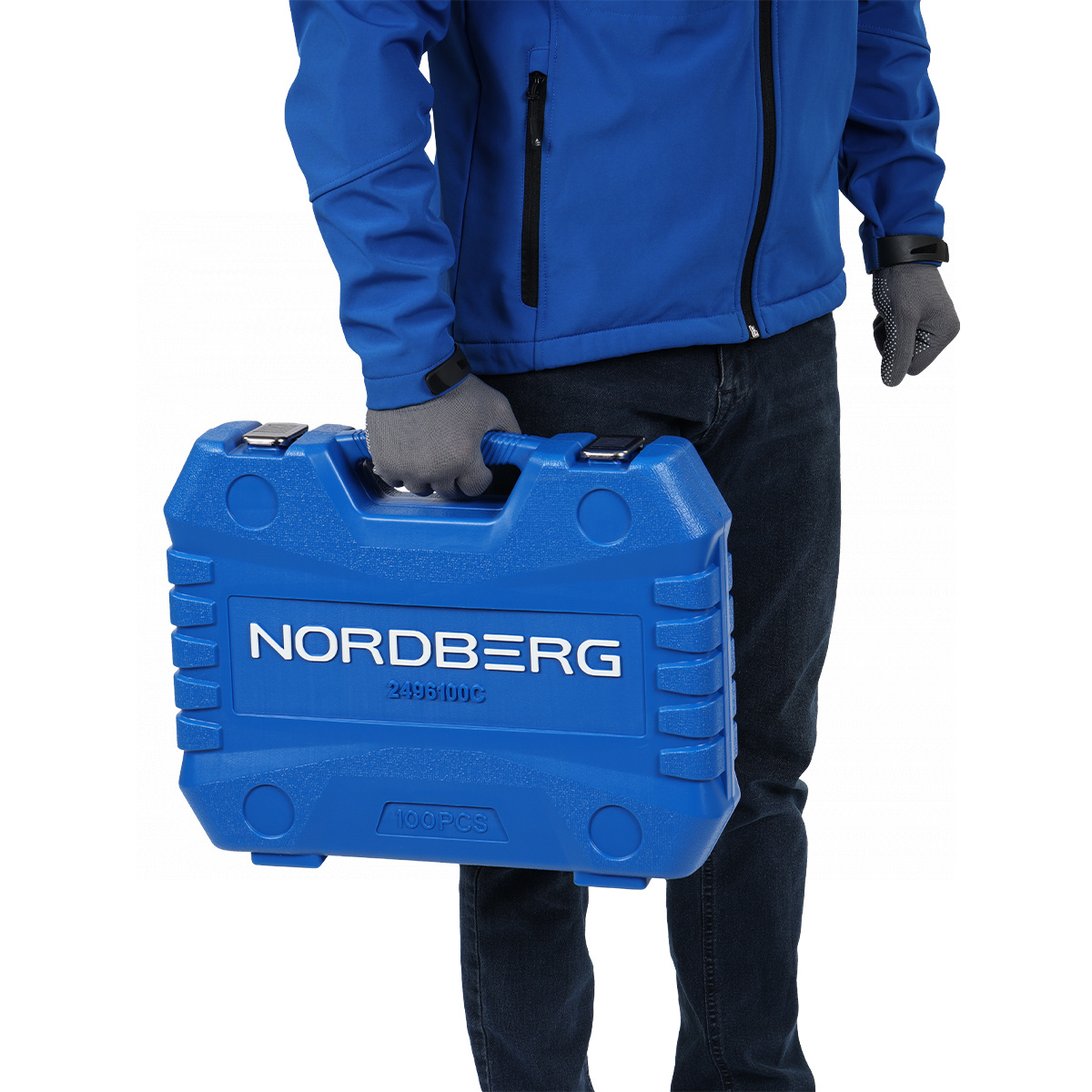 Набор инструментов, 100 предметов, 1/2", 1/4" NORDBERG 2496100C — изображение 3