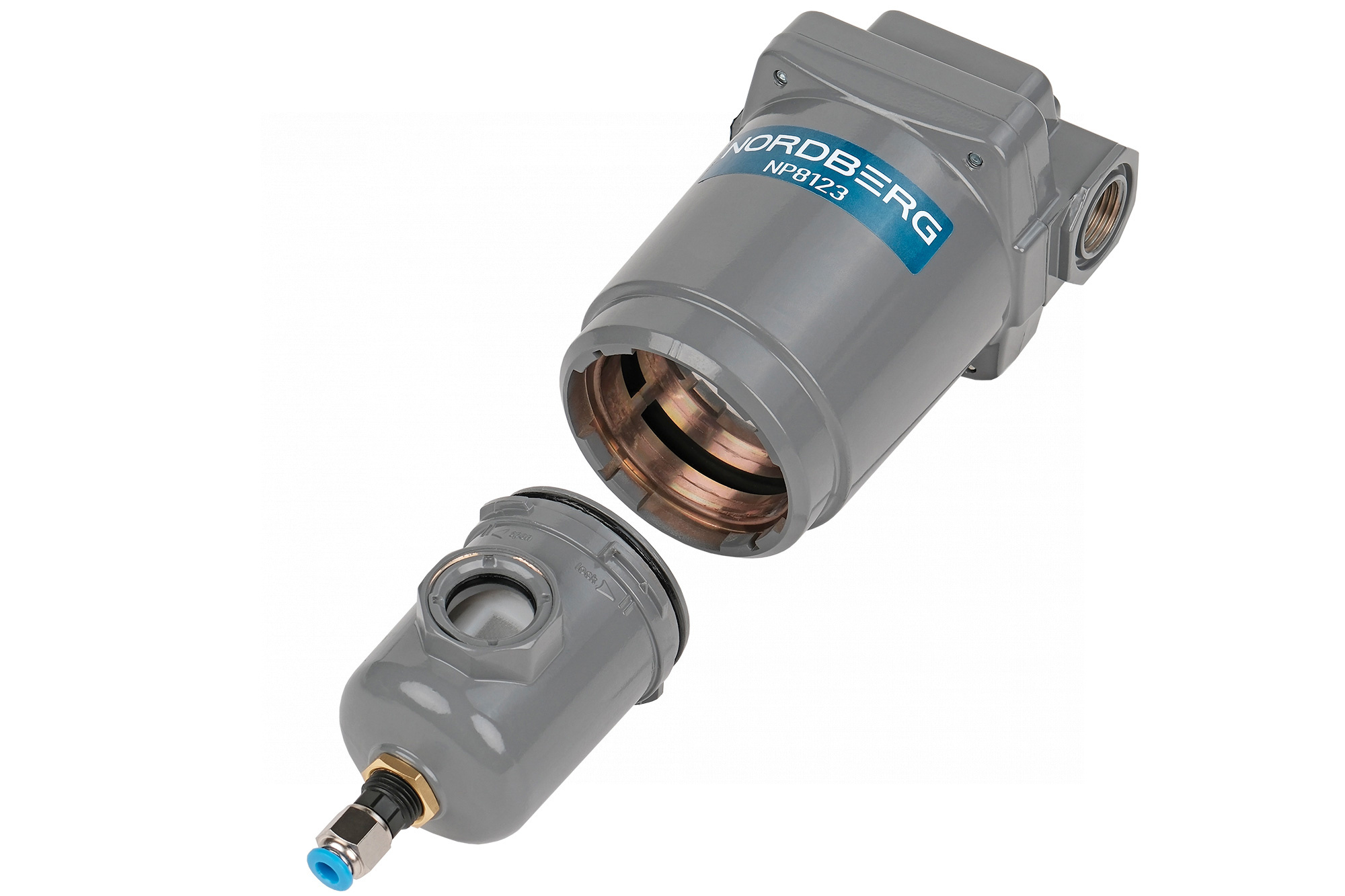 Фильтр воздушный (3µm), 1/2", 15 бар NORDBERG NP8123 — изображение 4