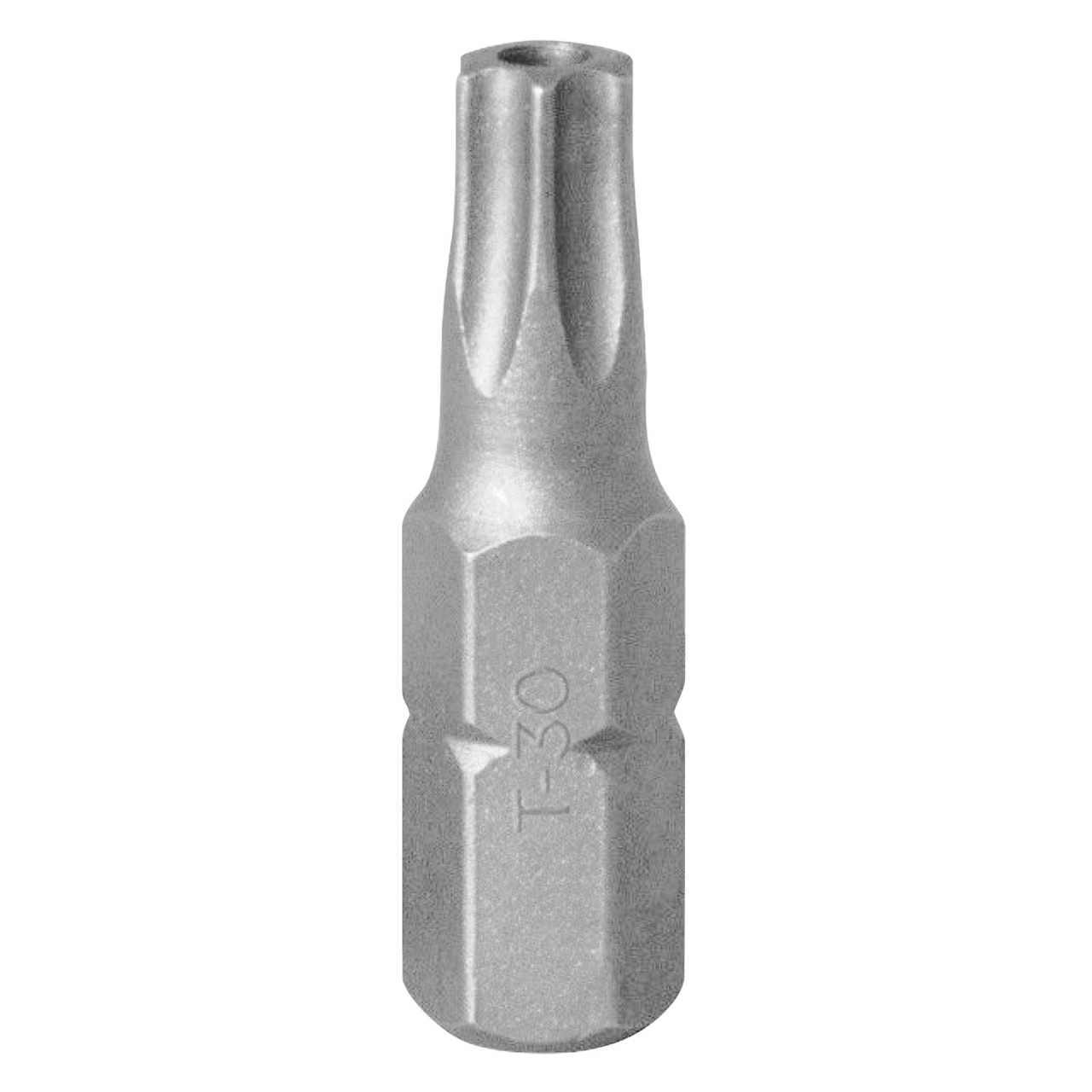 Вставка (бита) торцевая 1/4", Torx, T30, 25, с отверстием KING TONY 102530U