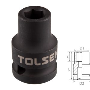 Головка торцевая ударная шестигранная 1/2", 10 мм TOLSEN TT18210