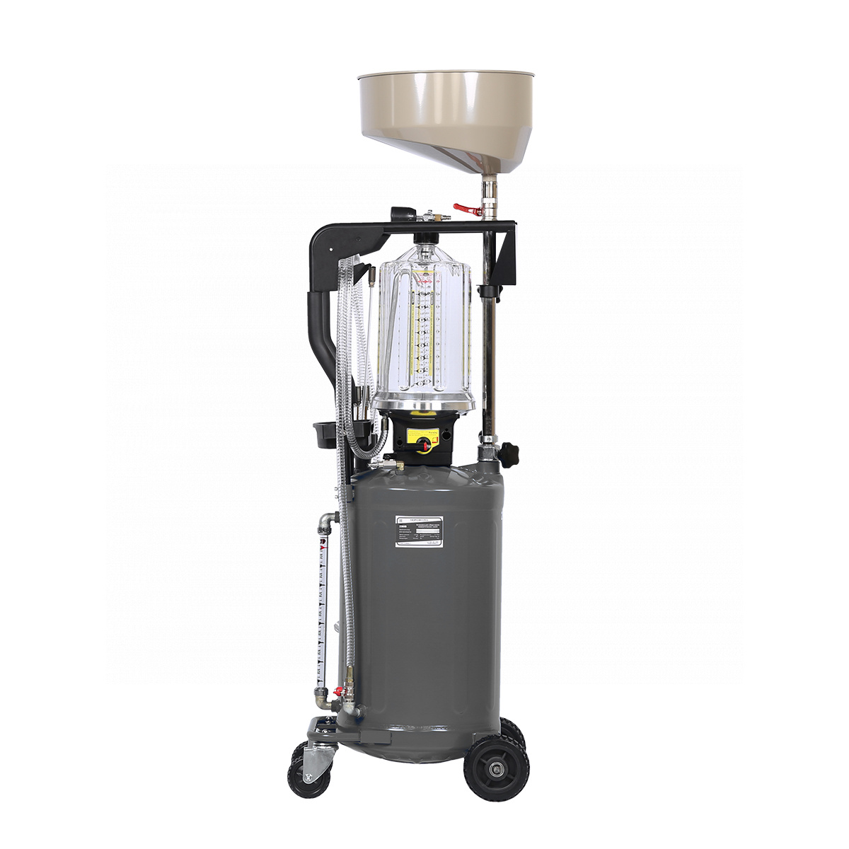 Установка для сбора масла пневматическая, 80 л, серая NORDBERG 2380G — изображение 4