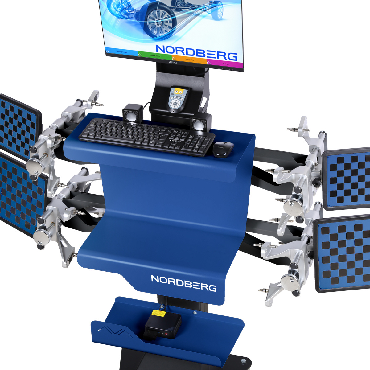 Стенд сход-развал 3D настенный, без колонны NORDBERG C802-C_синий — изображение 5