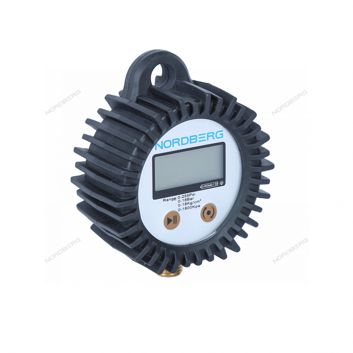 Манометр радиальный, 1/4″, 80мм, 0-18 бар, цифровой NORDBERG Ti63#GAUGE