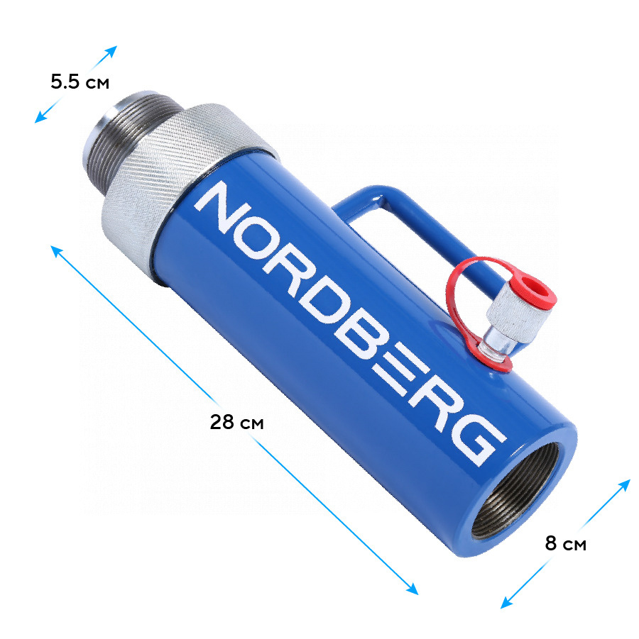 Цилиндр гидравлический для растяжки 20 т NORDBERG N38C20 — изображение 2