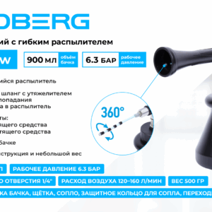 Пистолет моющий с гибкой вращающейся насадкой NORDBERG NP9001 new