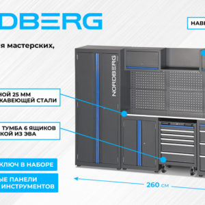 Набор мебели для мастерских, 13 предметов NORDBERG TT113