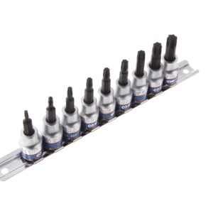 Набор торцевых насадок 3/8", Torx, Т10-Т50 мм, L = 50 мм, 9 предметов KING TONY 3109PR8