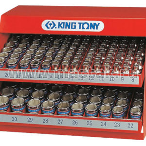 Стенд с торцевыми головками 1/2", 8-32 мм, серия 4330М, 172 предмета KING TONY 4072MR
