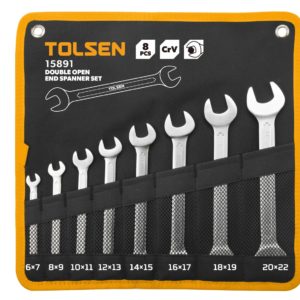 Набор рожковых ключей, 6-22 мм, 8 предметов TOLSEN TT15891