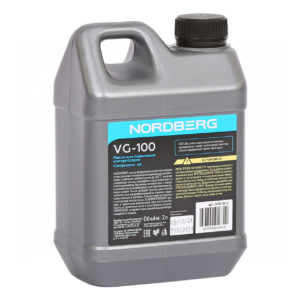 Масло компрессорное VG-100, 2 л NORDBERG NHA100-2