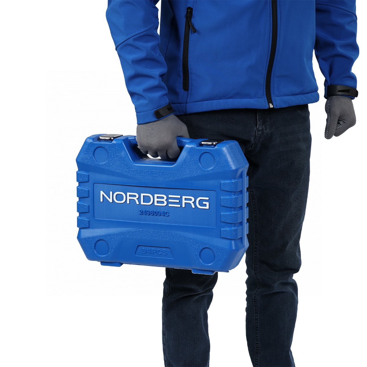 Набор инструментов, 94 предмета, 1/2", 1/4" NORDBERG 2496094C — изображение 3