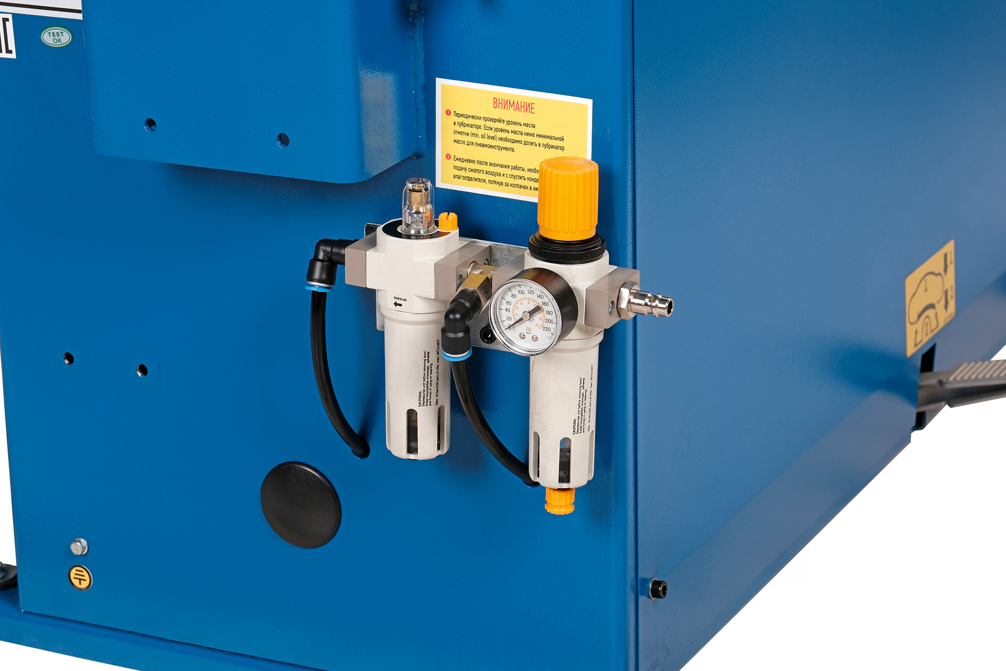 Станок шиномонтажный 380V автомат, 2х скор, стол с накладками, синий NORDBERG 4642(B) — изображение 16