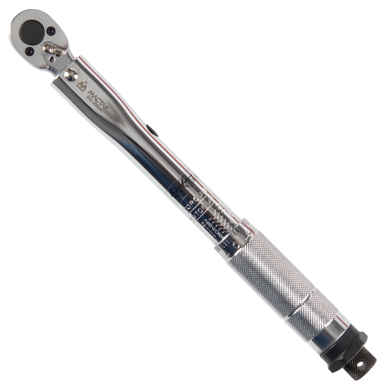 Ключ динамометрический 1/4", 2-24 Нм, в пластиковом кейсе МАСТАК 012-20024C