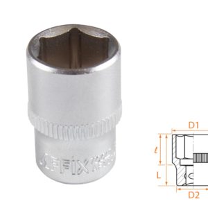Головка торцевая стандартная шестигранная 1/4", 12 мм AFFIX AF00020012
