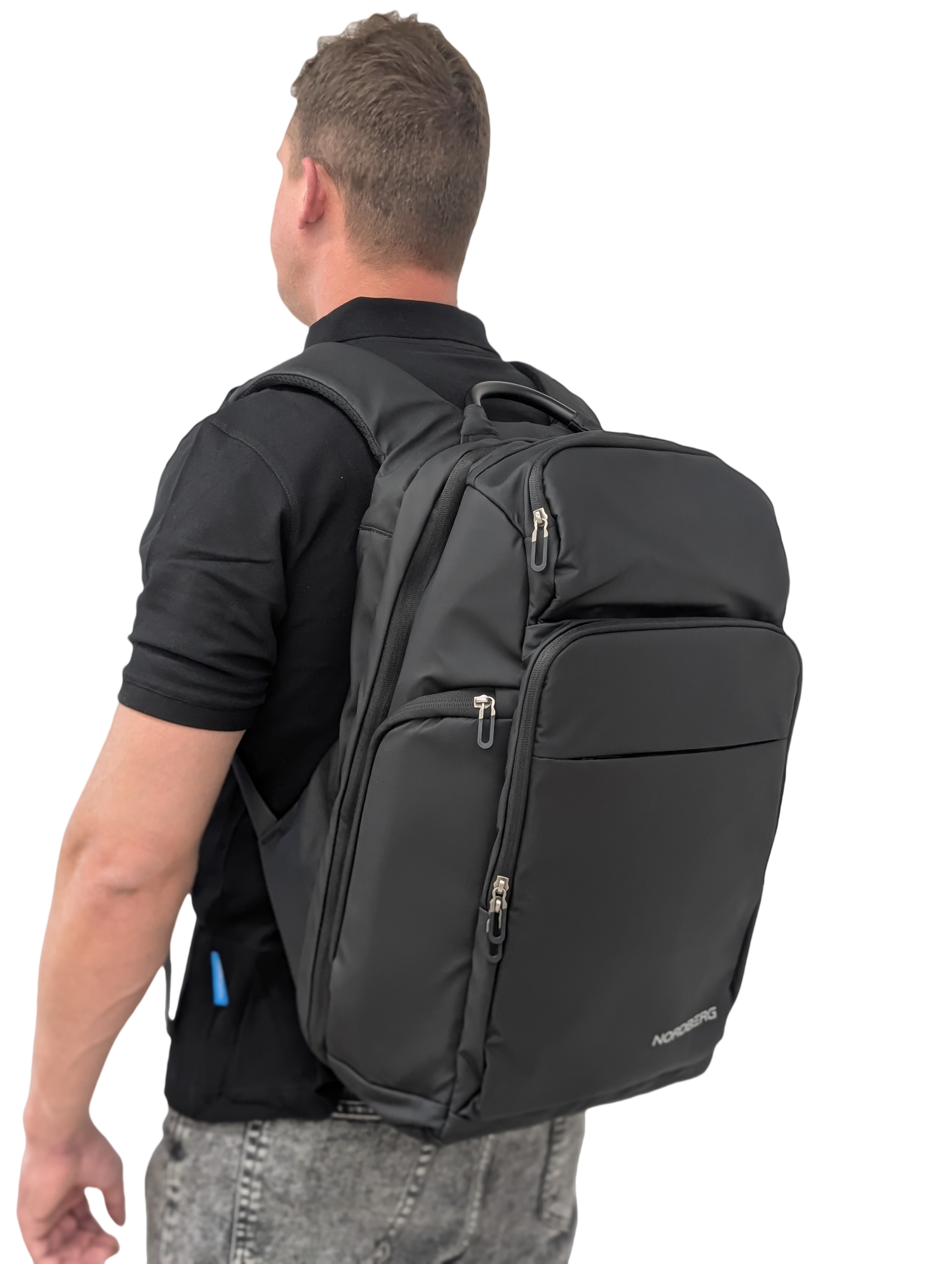 Рюкзак черный с логотипом NORDBERG BAG-7080B — изображение 2