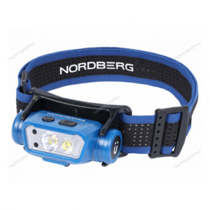 Фонарь светодиодный налобный, аккумуляторный, 3,7 В c датчиком движения NORDBERG 1953