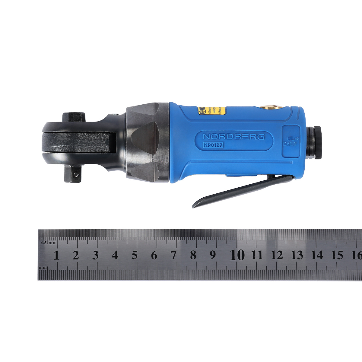 Пневмогайковерт угловой (пневмотрещотка мини) 1/4", 54 Нм NORDBERG NP0127 — изображение 8