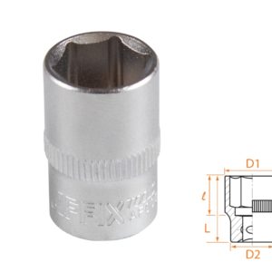 Головка торцевая стандартная шестигранная 3/8", 13 мм AFFIX AF00030013