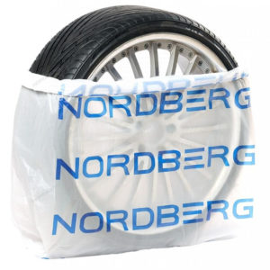 Пакеты для шин ПНД 110х110см 15мкм белый с логотипом NORDBERG (100 шт) NORDBERG NTSB1115W