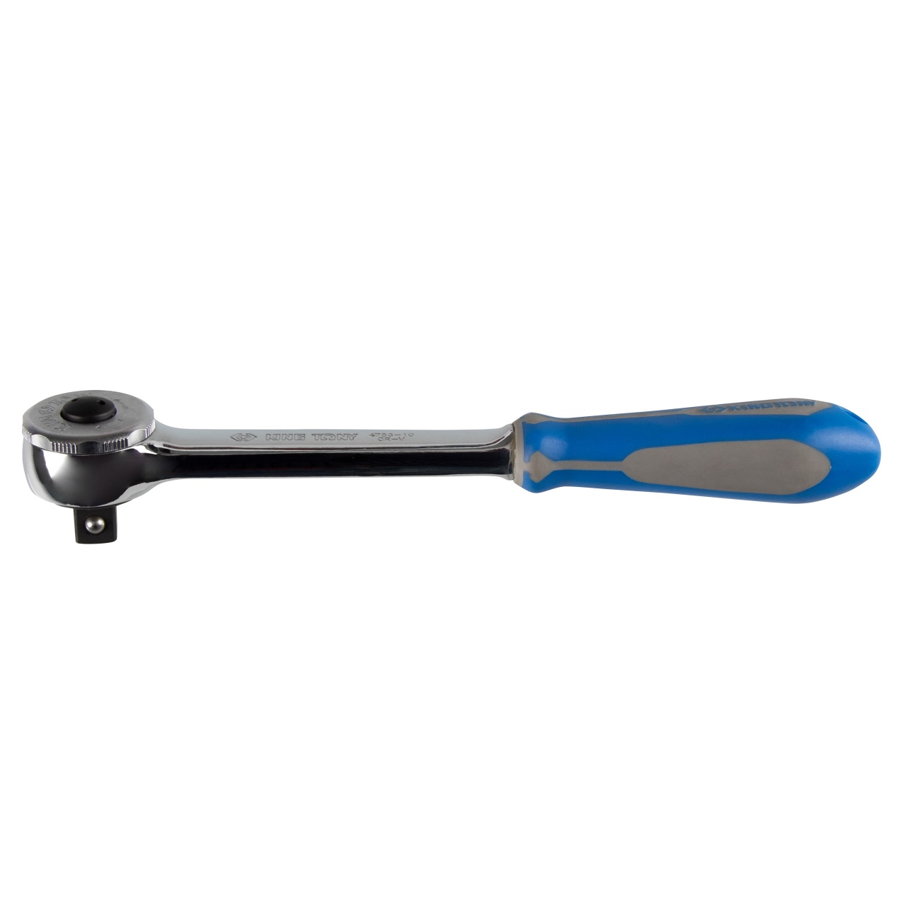 Трещотка 1/2", 262 мм, 72 зубца, дисковый механизм, с кнопкой KING TONY 4756-10G