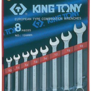Набор комбинированных ключей, 10-22 мм, 8 предметов KING TONY 1208MR