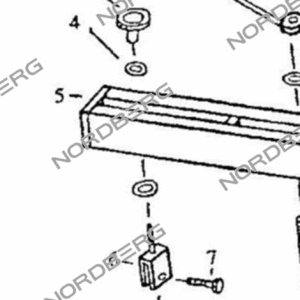 Запчасть барашек крепления основания 12 для N3005 NORDBERG N3005#W-NUT12