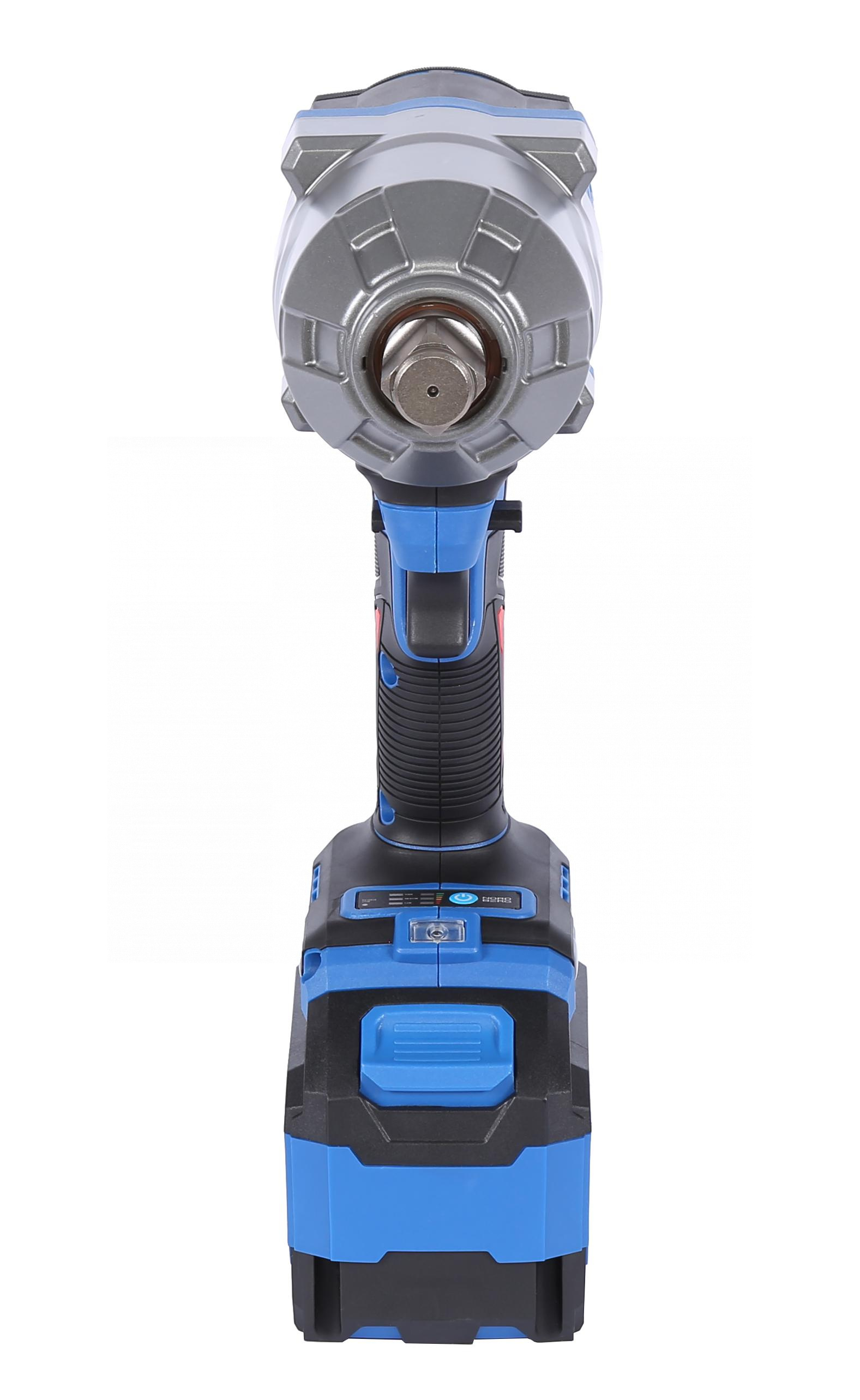 Гайковерт аккумуляторный, 3/4", 21 В, 1500 Нм, 2 аккумулятора 6 A и зарядное устройство, в кейсе NORDBERG NE806K-3/4 — изображение 13