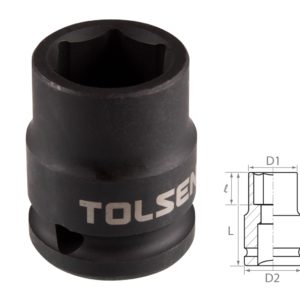 Головка торцевая ударная шестигранная 1/2", 19 мм TOLSEN TT18219