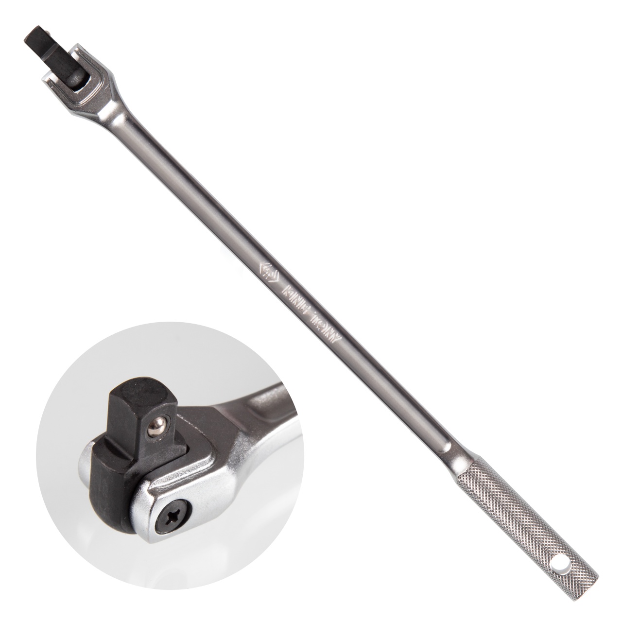 Вороток 1/2″, 375 мм, с шарниром KING TONY 4453-15F