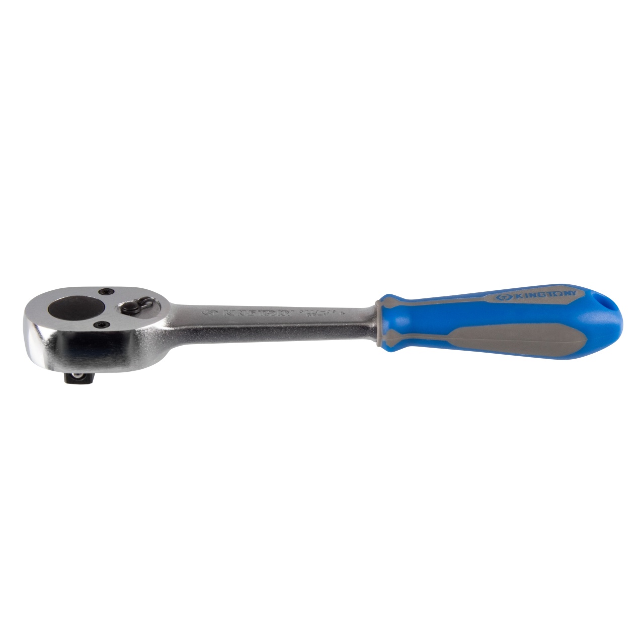 Трещотка 3/8", 200 мм, 32 зубца, флажковая, фиксатор KING TONY 3779-08G