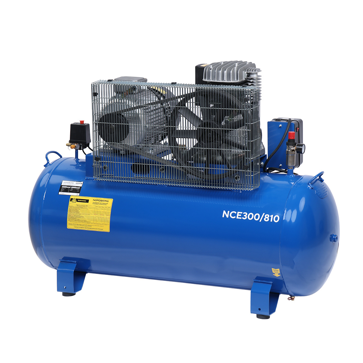 Компрессор поршневой с ременным приводом, объем 300 л NORDBERG ECO NCE300/810 — изображение 5