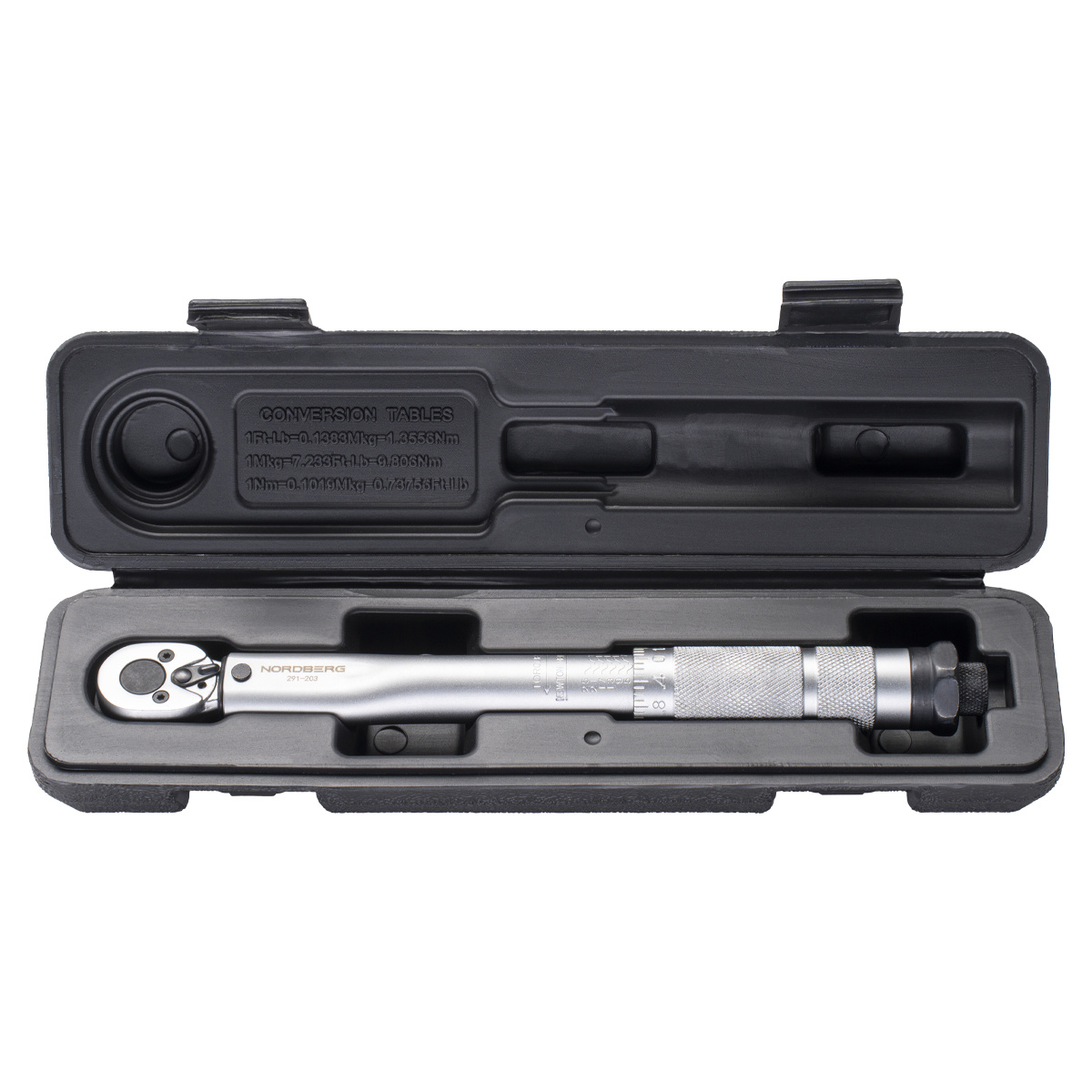 Ключ динамометрический 1/4", 5-25 Нм, в кейсе NORDBERG 291-203 — изображение 5