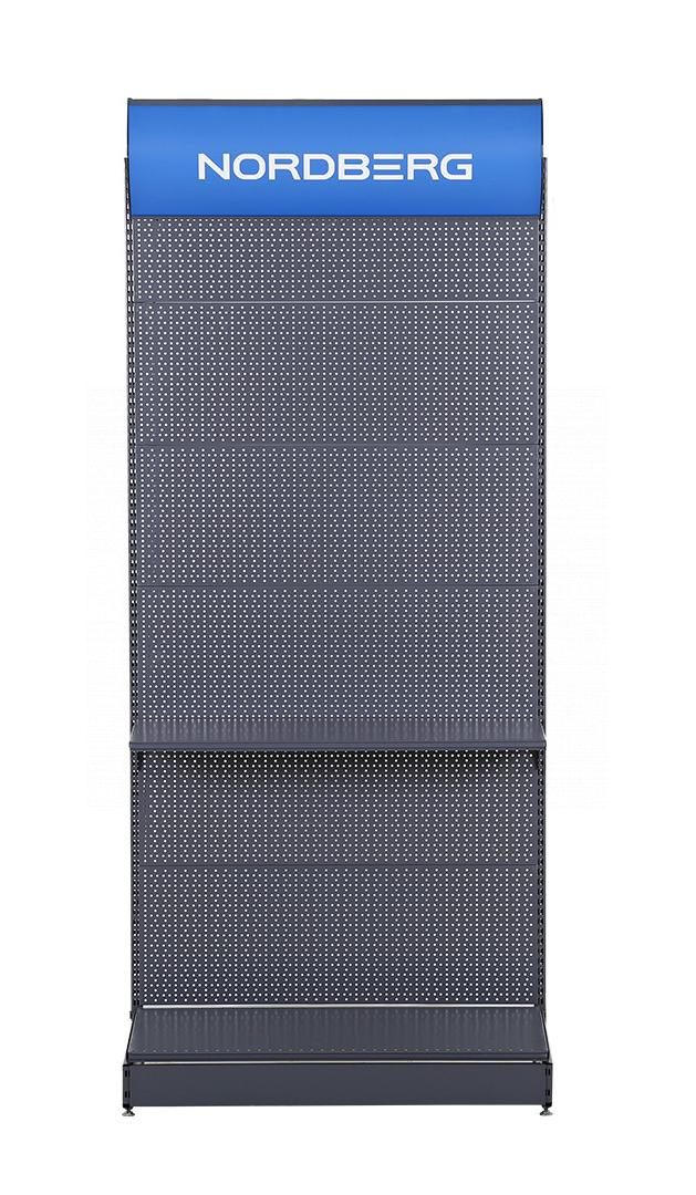 Стеллаж перфорированный с фризом, 2250х1000х500 мм NORDBERG NSHELV-25-1 — изображение 3