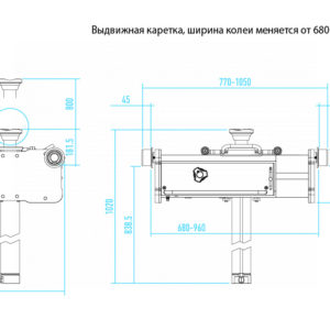 Домкрат пневмогидравлический ямный (канавный подъемник), 15 т NORDBERG N5015T