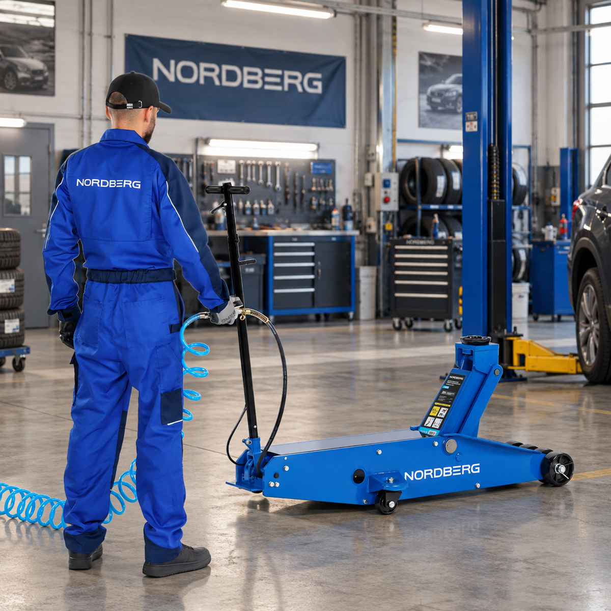 Домкрат пневмогидравлический подкатной, 20 т NORDBERG N3221 — изображение 2